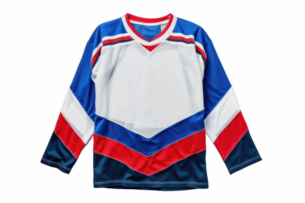 Blank Hockey Jerseys sample, showcasing versatile options for team customization and performance.